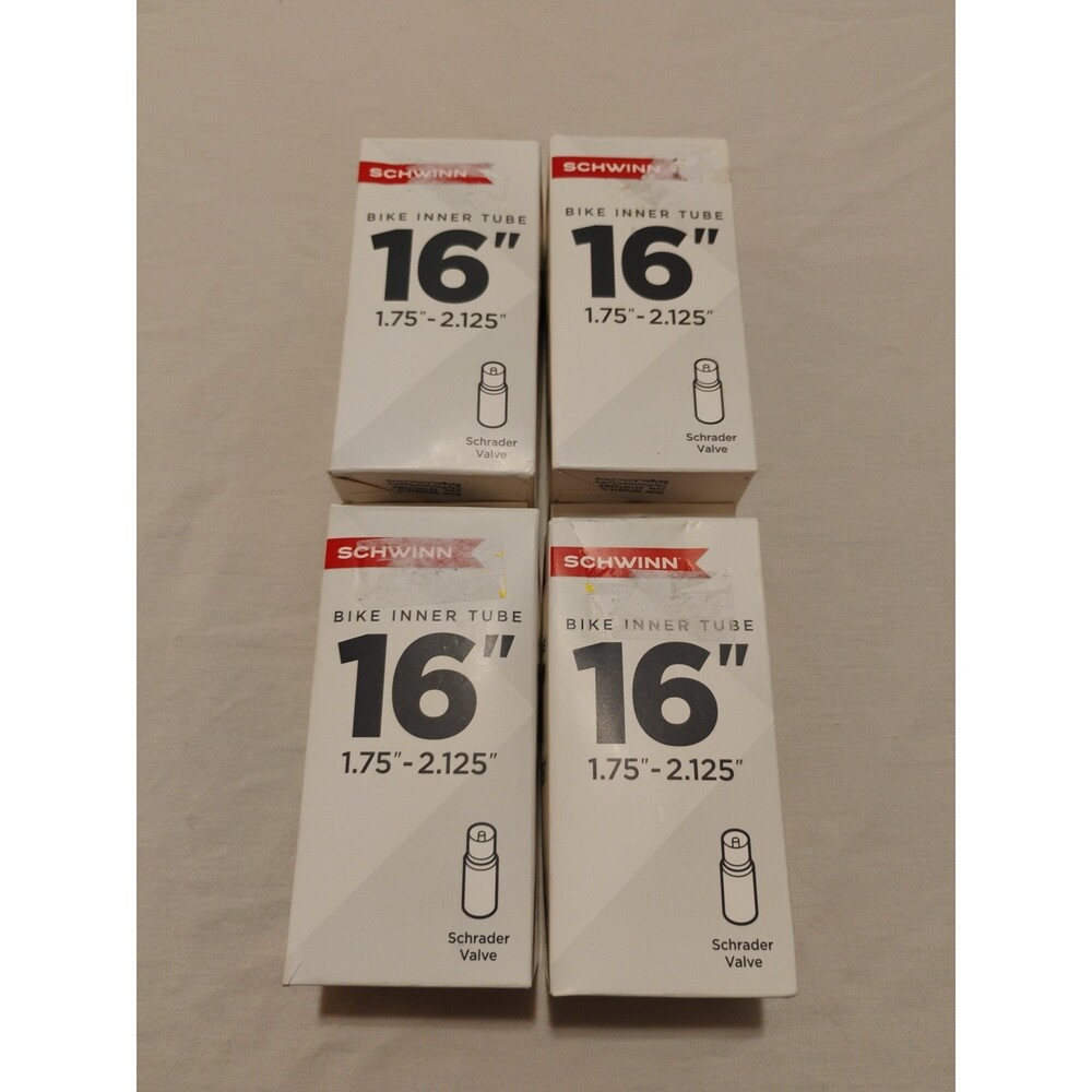 Lot of 4 Schwinn 16" Bike Inner Tubes 1.75"-2.125"
